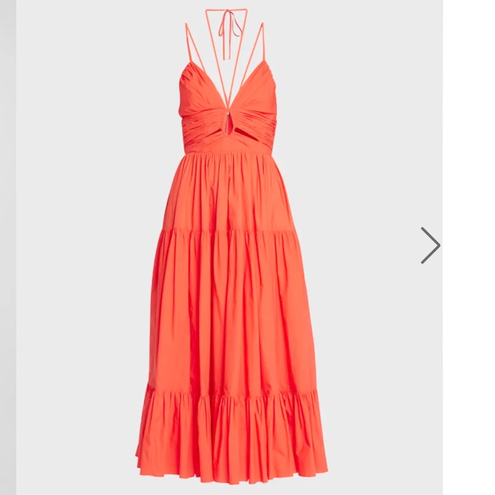 Ulla Johnson Phoebe Cutout Tiered Halter Midi Dress - Picture 13 of 13